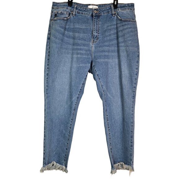 KanCan Val High Rise Cigarette Leg Jeans (Plus Size) 3XL KC7328M-P - Picture 2 of 10